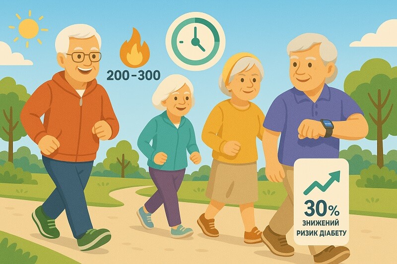 Прогулянки знижують ризик діабету